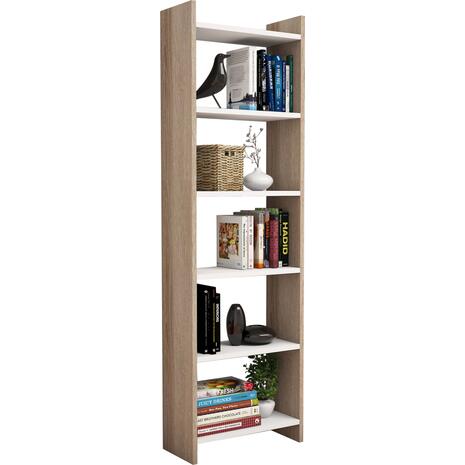 ΒΙΒΛΙΟΘΗΚΗ CLASSIKER HM9226.12 ΜΕΛΑΜΙΝΗΣ SONΟMA-ΛΕΥΚΟ 48,5x22x160Υεκ.
