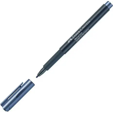 Μαρκαδόρος ανεξίτηλος Faber Castell Metallics 1.5mm marine μπλε (160753)