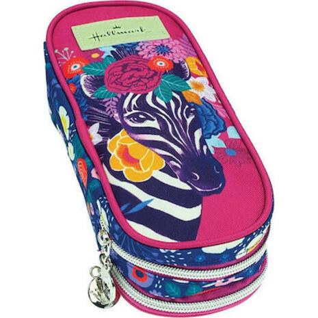 Κασετίνα οβάλ BMU Hallmark Zebra (333-24141)