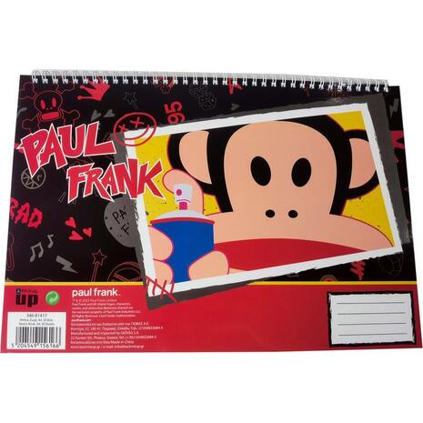 Μπλοκ ζωγραφικής BMU Paul Frank Skate A4 21x29.7cm 30Φύλλων (346-81417)