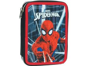 Κασετίνα γεμάτη διπλή GIM Spiderman Black City (337-05100)