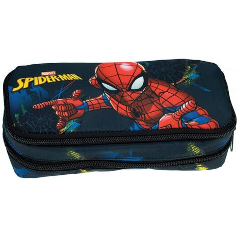 Κασετίνα οβάλ GIM Spiderman Blue Net (337-04144)