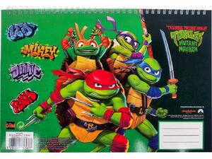 Μπλοκ Ζωγραφικής GIM Ninja Turtles A4 21x29.7cm 30 φύλλων (334-26413)