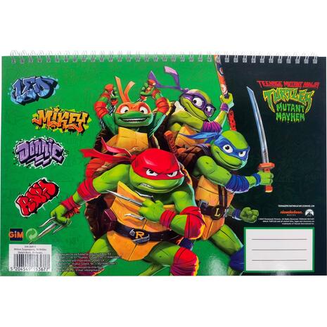 Μπλοκ Ζωγραφικής GIM Ninja Turtles A4 21x29.7cm 30 φύλλων (334-26413)