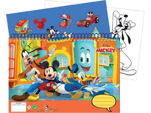 Μπλοκ Ζωγραφικής GIM Mickey Α4 23x33cm 40 φύλλων με αυτοκόλλητα (340-86416)