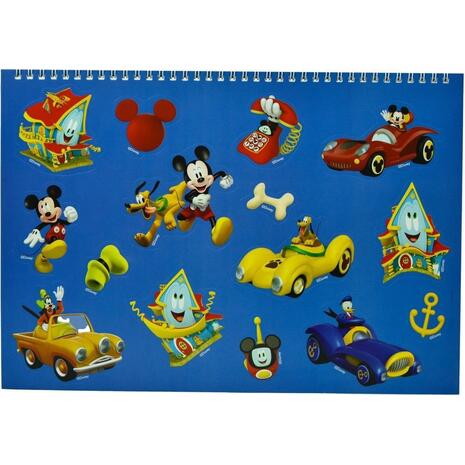 Μπλοκ Ζωγραφικής GIM Mickey Α4 23x33cm 40 φύλλων με αυτοκόλλητα (340-86416)