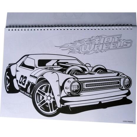 Μπλοκ Ζωγραφικής GIM Hot Wheels Α4 23x33cm 40 φύλλων με αυτοκόλλητα (349-28416)