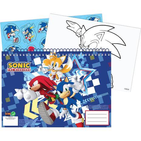 Μπλοκ Ζωγραφικής GIM Sonic Classic Α4 23x33cm 40 φύλλων με αυτοκόλλητα (334-81416)