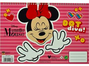 Μπλοκ Ζωγραφικής GIM Minnie Α4 23x33cm 40 φύλλων με αυτοκόλλητα (340-37416)