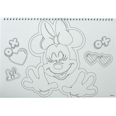 Μπλοκ Ζωγραφικής GIM Minnie Α4 23x33cm 40 φύλλων με αυτοκόλλητα (340-37416)