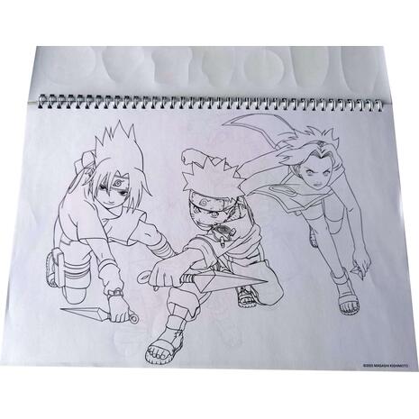 Μπλοκ Ζωγραφικής GIM Naruto Α4 23x33cm 40 φύλλων με αυτοκόλλητα (369-00416)