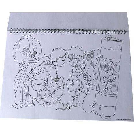 Μπλοκ Ζωγραφικής GIM Naruto Α4 23x33cm 40 φύλλων με αυτοκόλλητα (369-00416)