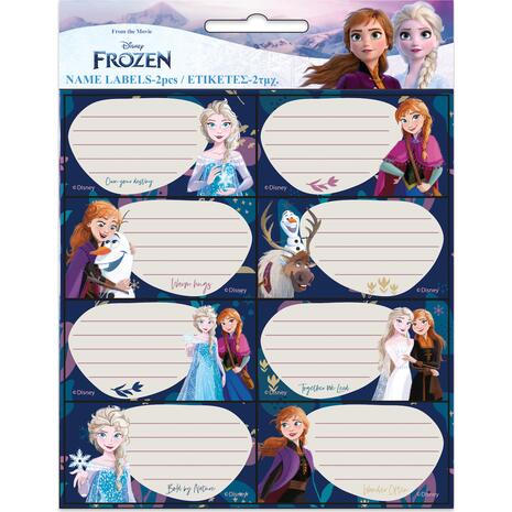 Σχολικές Ετικέτες GIM Frozen II  (συσκευασία 16 ετικετών) (771-81446)