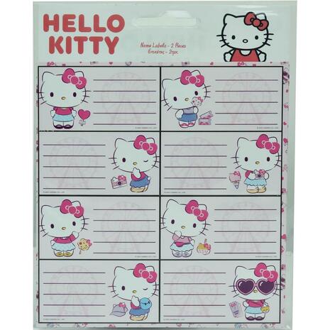Σχολικές ετικέτες GIM Hello Kitty (συσκευασία 16 ετικετών) (776-77046)