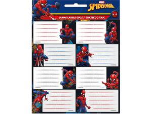 Σχολικές ετικέτες GIM Spiderman  (συσκευασία 16 ετικετών) (777-50046)