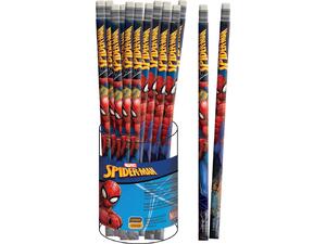 Μολύβι με γόμα GIM Spiderman σε διάφορα σχέδια (337-04600) (Διάφορα σχέδια)