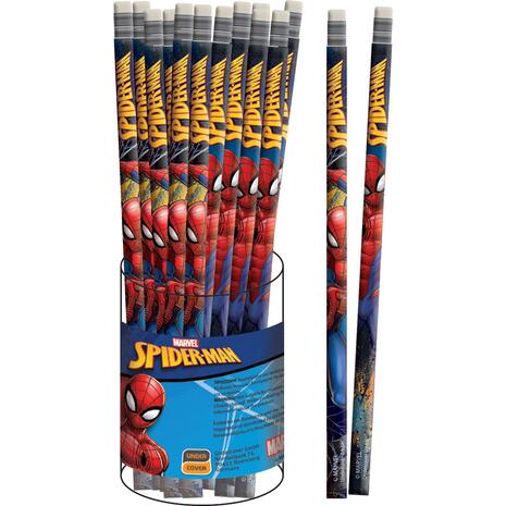 Μολύβι με γόμα GIM Spiderman σε διάφορα σχέδια (337-04600) (Διάφορα σχέδια)