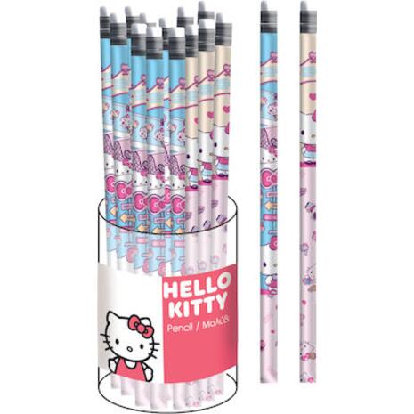 Μολύβι με γόμα GIM Hello Kitty σε διάφορα σχέδια (335-71600) (Διάφορα σχέδια)