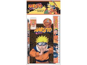 Σετ σχολικού δώρου GIM Naruto (μπλοκάκι, γόμα, μολύβι, χάρακα, ξύστρα) (369-00755)