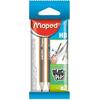 Μολύβι Maped black ' peps mini  HB (συσκευασία 3 τεμαχίων) (850211) (Πορτοκαλί)