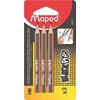 Μολύβι Maped black ' peps mini  HB (συσκευασία 3 τεμαχίων) (850211) (Πορτοκαλί)