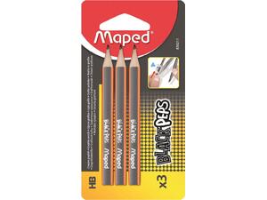 Μολύβι Maped black ' peps mini  HB (συσκευασία 3 τεμαχίων) (850211) (Πορτοκαλί)
