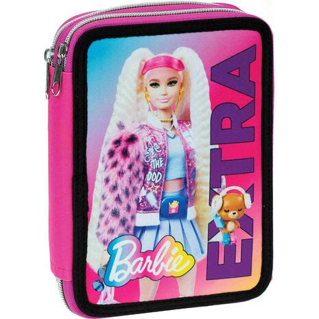 Κασετίνα γεμάτη διπλή GIM Barbie Extra (349-76100)