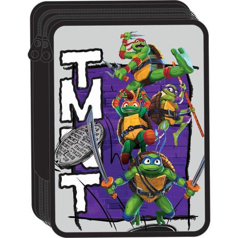 Κασετίνα γεμάτη διπλή GIM Ninja Turtles (334-26100)