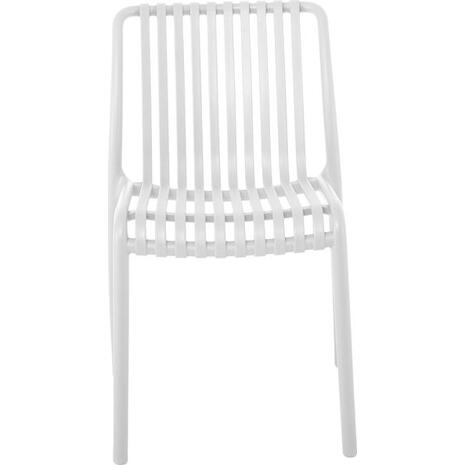 MODA Καρέκλα-Pro Στοιβαζόμενη PP - UV Protection, Απόχρωση Άσπρο (Ε3801,1)