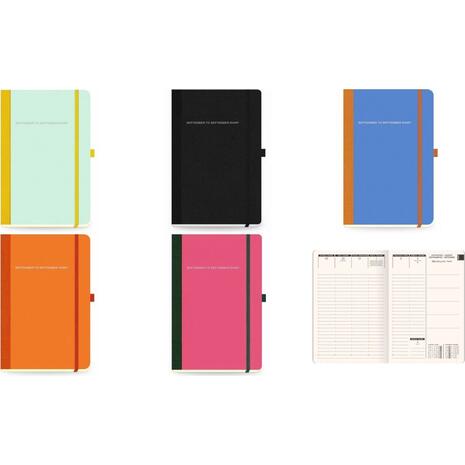 Ημερολόγιο σχολικό εβδομαδιαίο The Writing Fields Flex 2023-2024 14x21cm σε διάφορα χρώματα