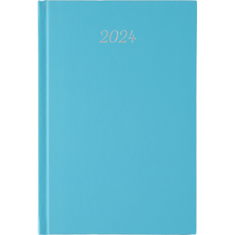 Ημερολόγιο ημερήσιο Classic_C 17x24 2024  με σκληρό εξώφυλλο γαλάζιο