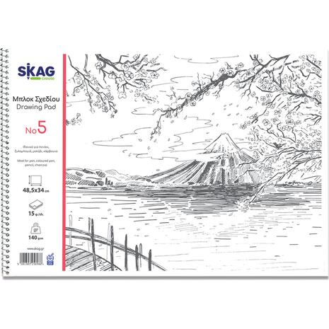 Μπλοκ Ελεύθερου Σχεδίου Skag 35x50cm No5 140 gr 15 φύλλων (256988)