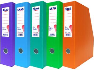 Θήκη περιοδικών κοφτή Skag PVC Fancy 8x34x28cm διάφορα χρώματα (292368) (Διάφορα χρώματα)