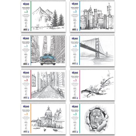 Μπλοκ Ελεύθερου Σχεδίου Skag 25x35 No3 140 gr 15 φύλλων (256964)
