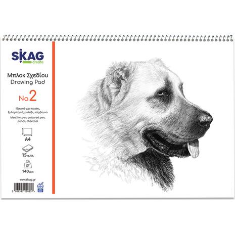 Μπλοκ Ελεύθερου Σχεδίου Skag 21x29 No2 140 gr 15 φύλλων (256957)