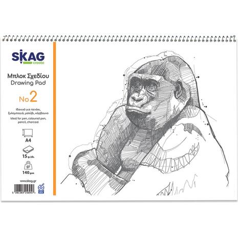 Μπλοκ Ελεύθερου Σχεδίου Skag 21x29 No2 140 gr 15 φύλλων (256957)