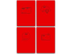 Τετράδιο Skag "P.P. ΔΙΑΦΑΝΗ" 50 Φύλλων Εκθέσεων Α4 κόκκινο (262569) (Κόκκινο)