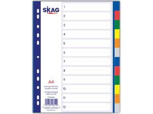 Διαχωριστικά PP SKAG "Economy"12 Θέσεων  Χρωματιστά (Διάφορα χρώματα)