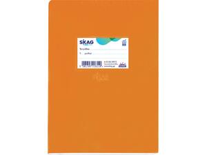 Τετράδιο Skag "SUPER ΔΙΕΘΝΕΣ" Ριγέ Σχέδιο Κλασσικό 50 Φύλλων 17x25 Πορτοκαλί (Πορτοκαλί)