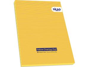 Μπλοκ Κολλητό Skag Γραφής OVERLAP κίτρινο 50 φύλλων 70gr