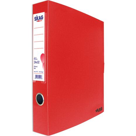 Κουτιά Skag Α4 αρχειοθέτησης με κούμπωμα Velcro 6cm κόκκινο