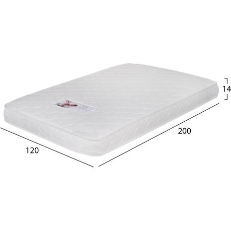 ΣΤΡΩΜΑ ΜΕ FOAM ΧΩΡΙΣ ΕΛΑΤΗΡΙΑ JORDY 120X200x15Y-- HM374.08  (ROLL PACKING) ΛΕΥΚΟ