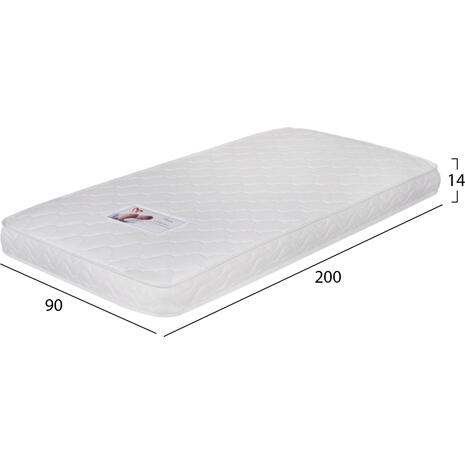 ΣΤΡΩΜΑ ΜΕ FOAM ΧΩΡΙΣ ΕΛΑΤΗΡΙΑ JORDY 90X200x15Y-- HM374.10  (ROLL PACKING) ΛΕΥΚΟ