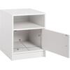 ΚΟΜΟΔΙΝΟ ΜΕΛΑΜΙΝΗΣ MALORY HM2205.05 ΛΕΥΚO 40x40x50Yεκ. (Λευκό)