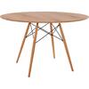 ΤΡΑΠΕΖΙ MINIMAL ΣΤΡΟΓΓΥΛΟ HM8454.04 MDF ΣΕ ΦΥΣΙΚΟ-ΠΟΔΙΑ ΟΞΙΑΣ ΣΕ ΦΥΣΙΚΟ Φ120Χ75Υεκ.