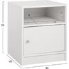 ΚΟΜΟΔΙΝΟ ΜΕΛΑΜΙΝΗΣ MALORY HM2205.05 ΛΕΥΚO 40x40x50Yεκ. (Λευκό)