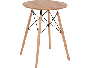 ΤΡΑΠΕΖΙ ΣΤΡΟΓΓΥΛΟ MINIMAL HM0060.04 ΦΥΣΙΚΟ ΧΡΩΜΑ MDF-ΠΟΔΙΑ ΟΞΙΑΣ ΣΕ ΦΥΣΙΚΟ ΧΡΩΜΑ Φ60Χ76Υεκ.