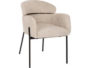 ΠΟΛΥΘΡΟΝΑ WOLF HM8583.02 ΕΚΡΟΥ ΥΦΑΣΜΑ ΜΠΟΥΚΛΕ ΜΕ ΜΕΤΑΛΛΙΚΑ ΠΟΔΙΑ 58x58x80Yεκ. (σετ 2 τεμαχίων) (Εκρού)