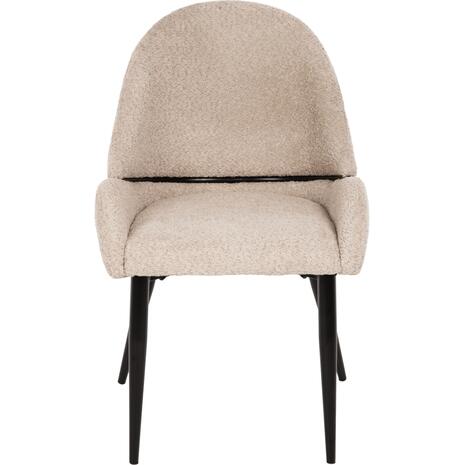 ΚΑΡΕΚΛΑ SARKY HM8585.02 ΥΦΑΣΜΑ ΜΠΟΥΚΛΕ ΕΚΡΟΥ ΜΕ ΜΕΤΑΛΛΙΚΑ ΠΟΔΙΑ 56x64x88Yεκ. (σετ 2 τεμαχίων) (Εκρού)