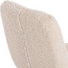 ΚΑΡΕΚΛΑ SHELLY HM8590.02 ΛΕΥΚΟ TEDDY ΥΦΑΣΜΑ ME ΜΕΤΑΛΛΙΚΑ ΜΑΥΡΑ ΠΟΔΙΑ 48x64x87Yεκ. (σετ 2 τεμαχίων) (Λευκό)